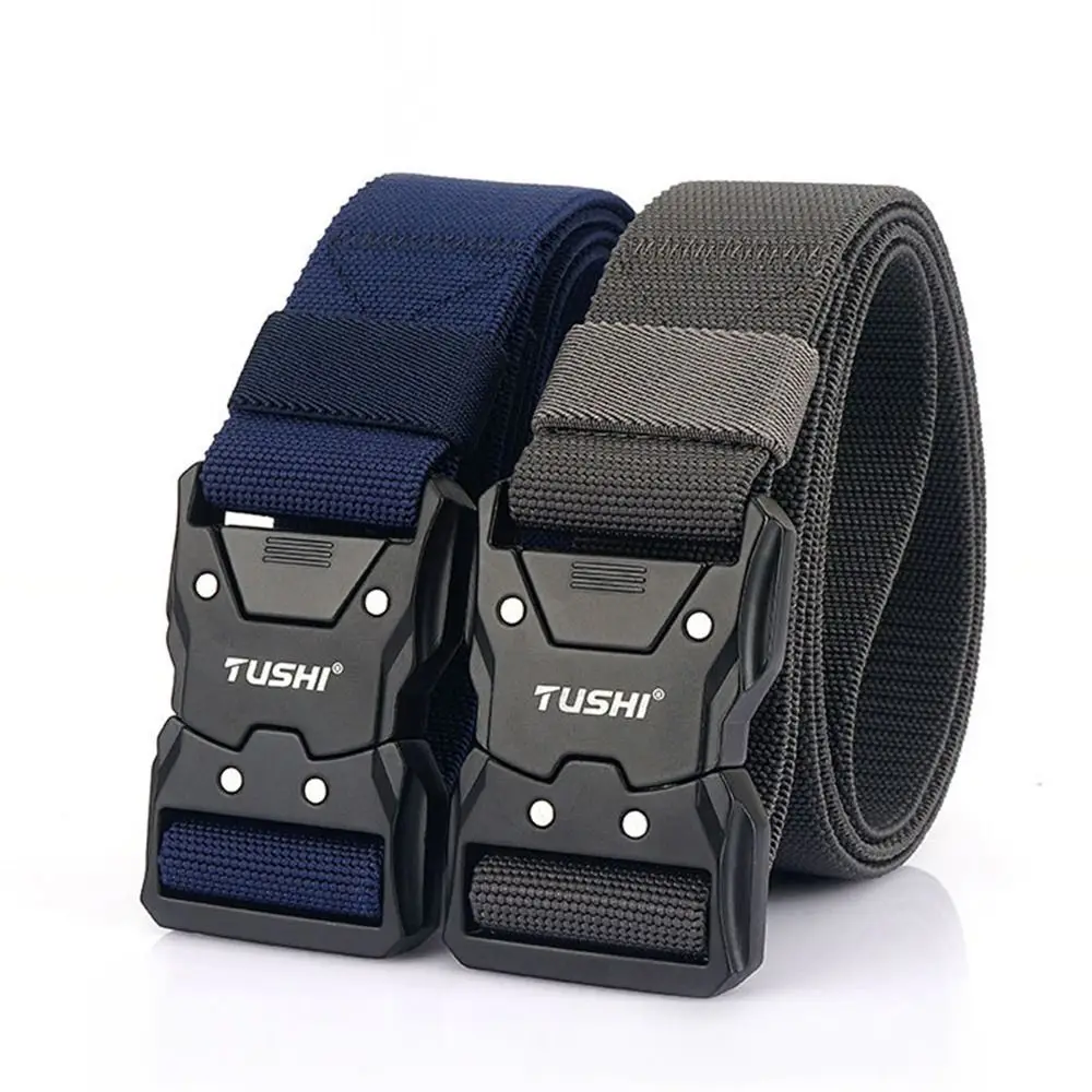 Multi Function Durable Outdoor Hunting Men's Military Belt Metal  Buckle Waistband Tactical Strap Canvas Nylon Belts