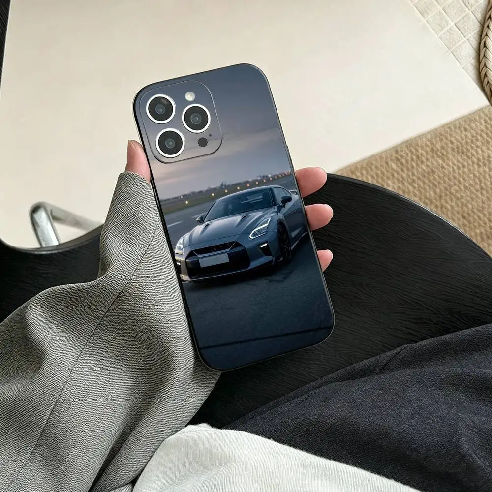 Фото Чехол для телефона GTR Sport Car R35 Mens Fave для iPhone 17, 16, 15, 14, 13, 12, 11 Plus, Pro Max и других моделей, мягкий черный чехол №2
