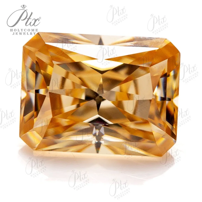 Несколько форм муассанит камень цвет шампанского круглая овальная груша вниз