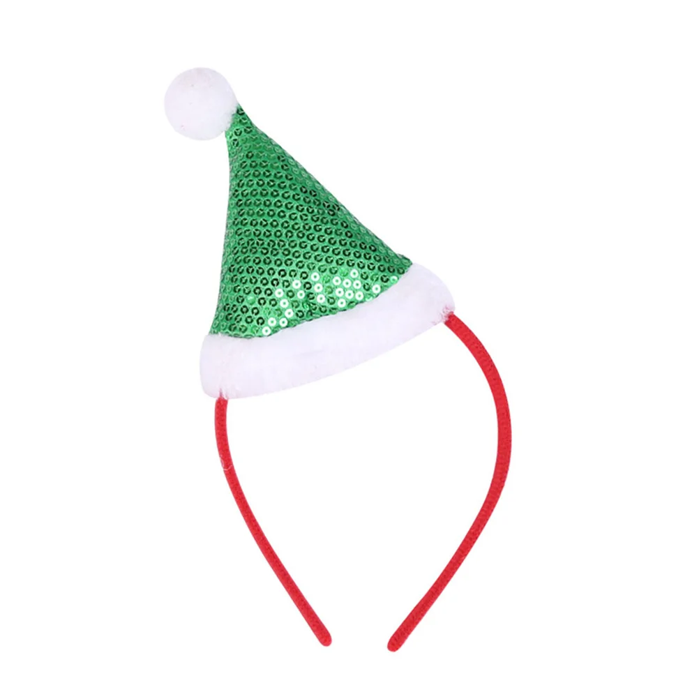 

Christmas Santa Headband Hat Hair Hoop Headwearparty Head Sequin Cosplay Elf Hats Holiday Decorative Headbands Boppers