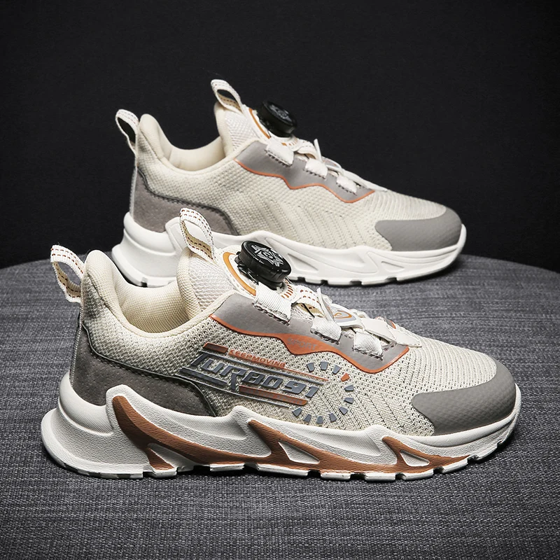 

New Boys Sneakers Kids Running Shoes Outdoor Big Children Sport Tennis Shoes Breathable Non-slip Swivel Buckle Sneakers for Girl