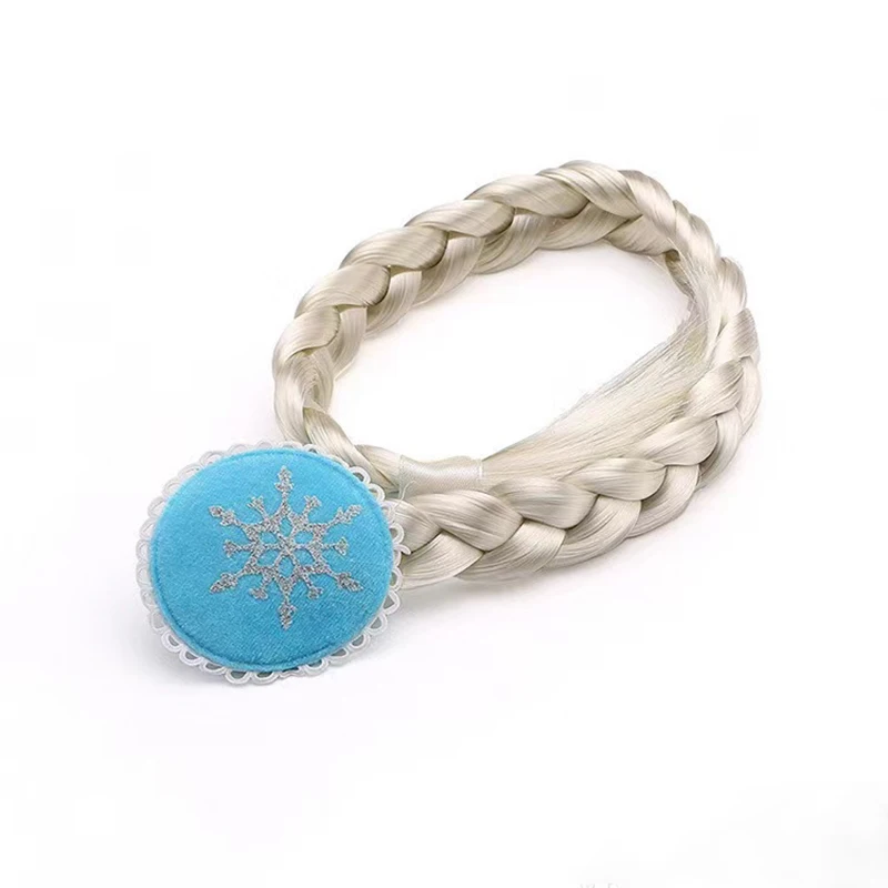 Парик для косплея принцессы девочек очаровательный с белыми и каштановыми