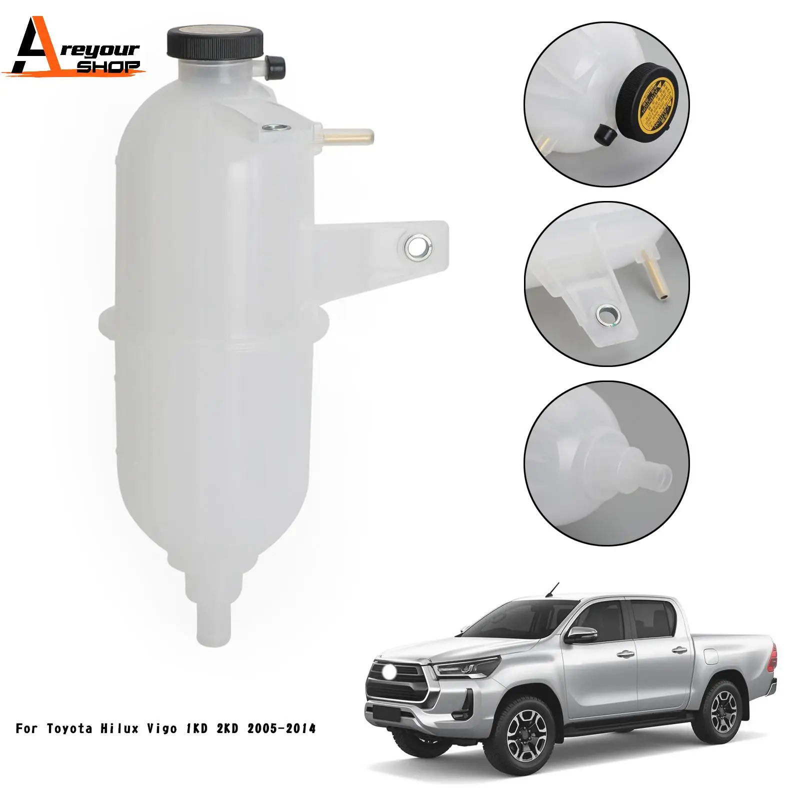 Резервуар охлаждающей жидкости для радиатора Areyourshop подходит Hilux Vigo 2KD 2005-2014 Pickup
