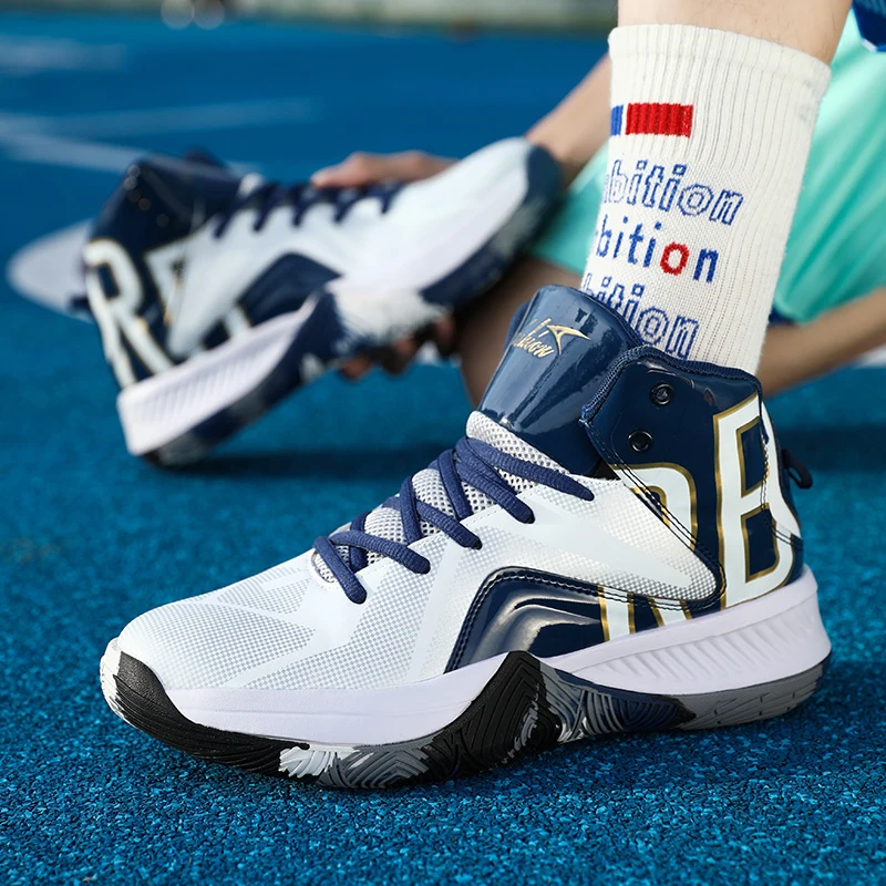 Men's Basketball Shoes Breathable Training Basketball Sneakers Men Women Sports Shoes Cushioning Non-slip Basketball Shoes Man