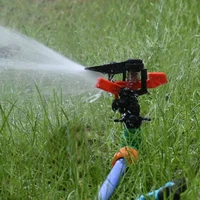 2022adjustable garden lawn sprinkler with nozzle holder rotating water sprinkler rocker nozzles garden greenhouse watering 1pcs