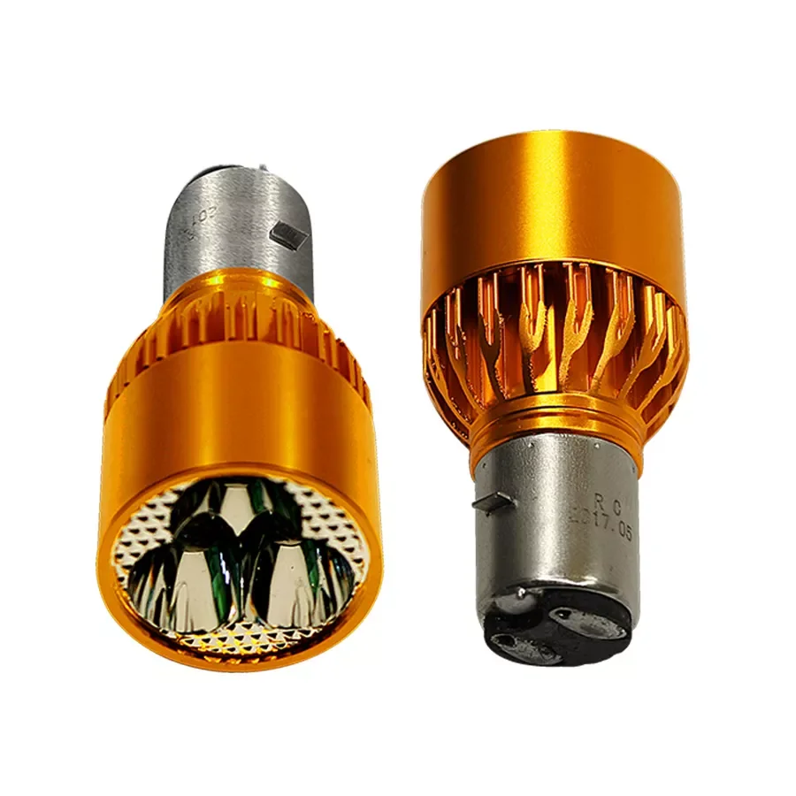 

1Pcs H6 BA20D LED Motorcycle headlight Bulbs White 6000K Motorbike Electrombile Spot Fog Head light 9W High Low Beam