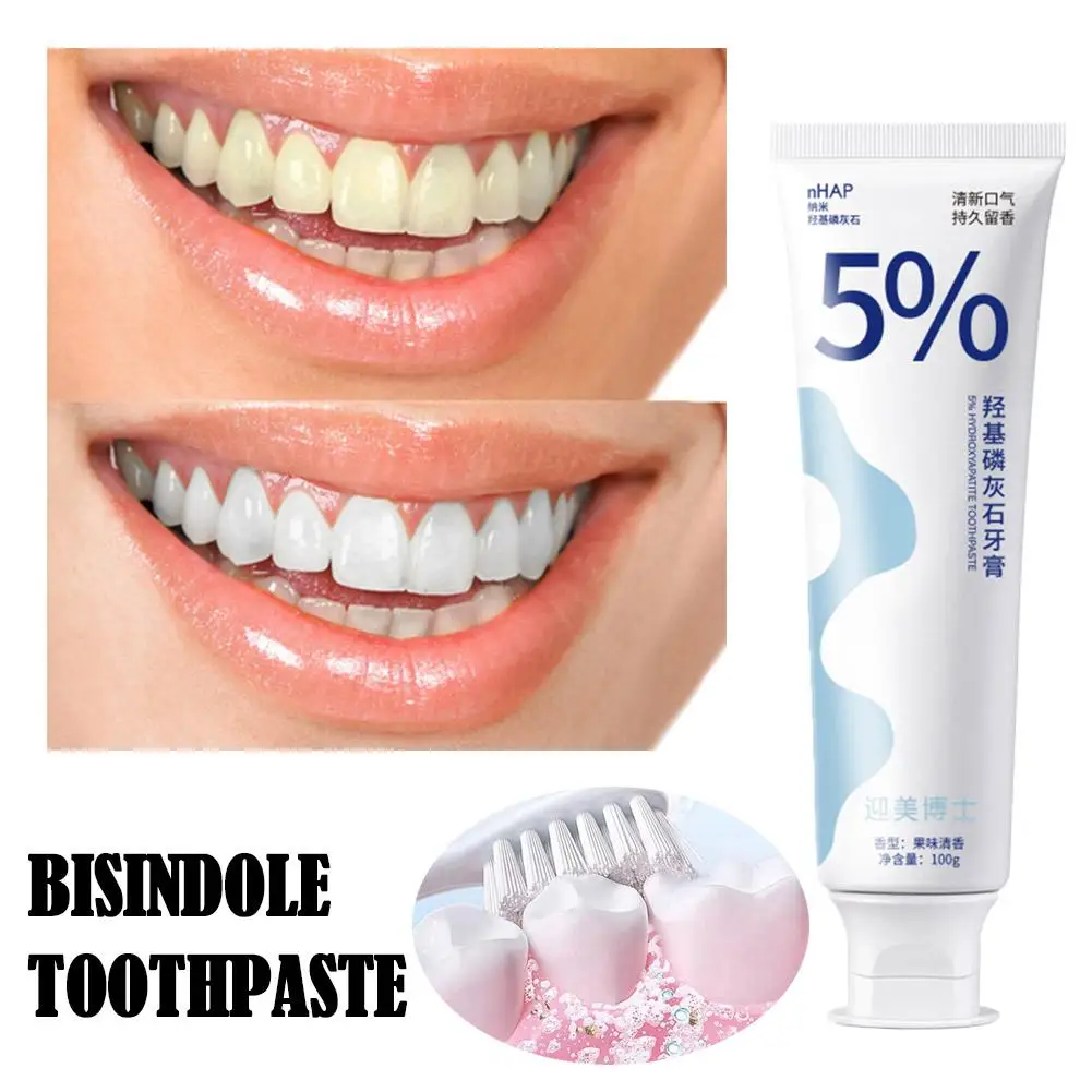 

Whitening Fresh Breath Brightening Bisindole Toothpaste Remove Stain Reduce Yellowing Care For Teeth Gums Oral M8I9