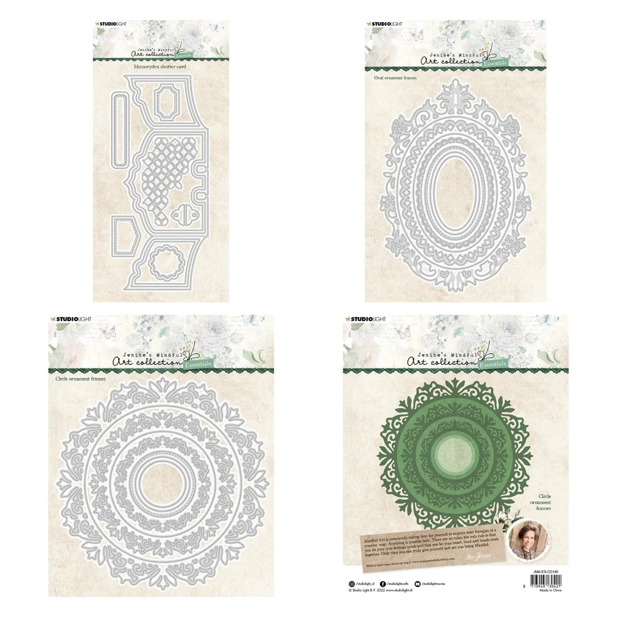 

2022 New Memorydex Shutter Card Circle Oval Essentials Cutting Dies Frames Diy Embossed Paper Card Scrapbooking Decoration Mold