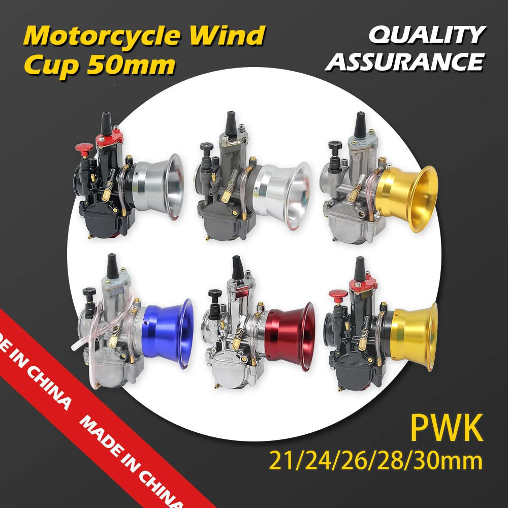

Universal 50/55mm Wind Horn Cup for PWK 21 24 26 28 30mm Carburetor Air Filter Trumpet