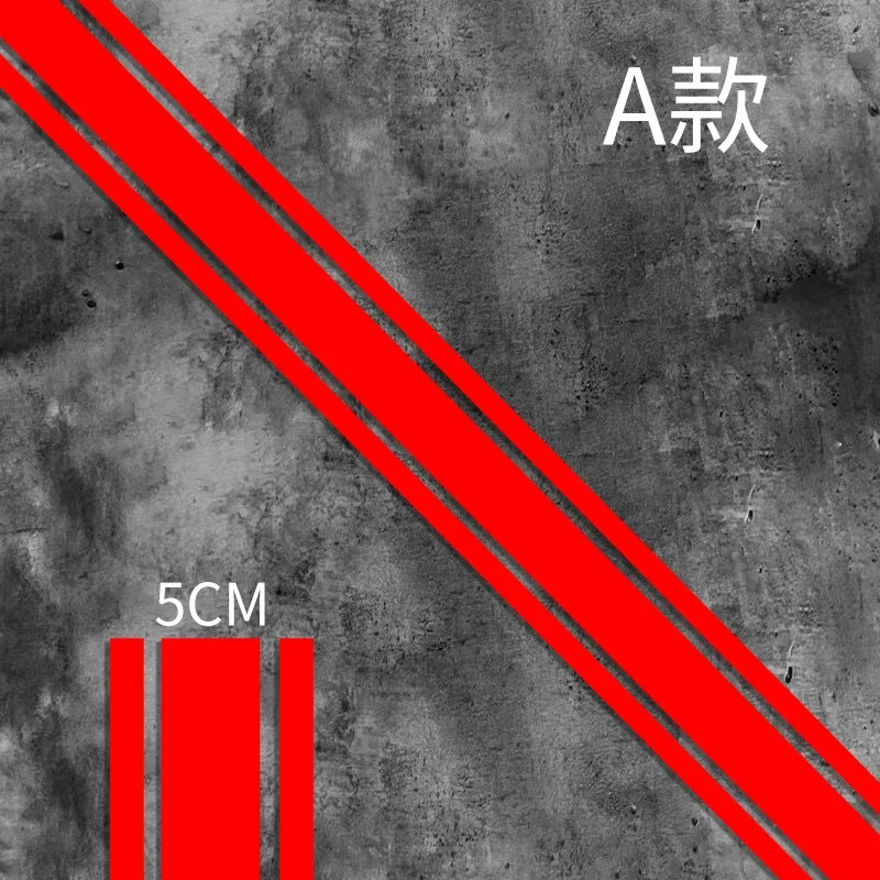 

50 См Гоночные Наклейки На Мотоцикл В Полоску, Водонепроницаемые Наклейки Из ПВХ, Украшение Для Тела