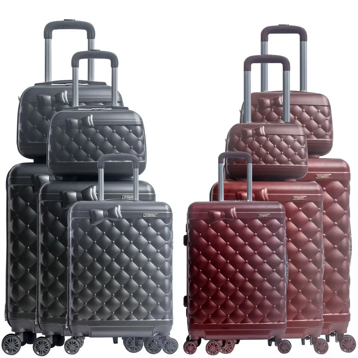 20"Inch Women Spinner ABS Retro Trolley Bag 24 Travel Suitcase Handbag  Designer Luggage Set