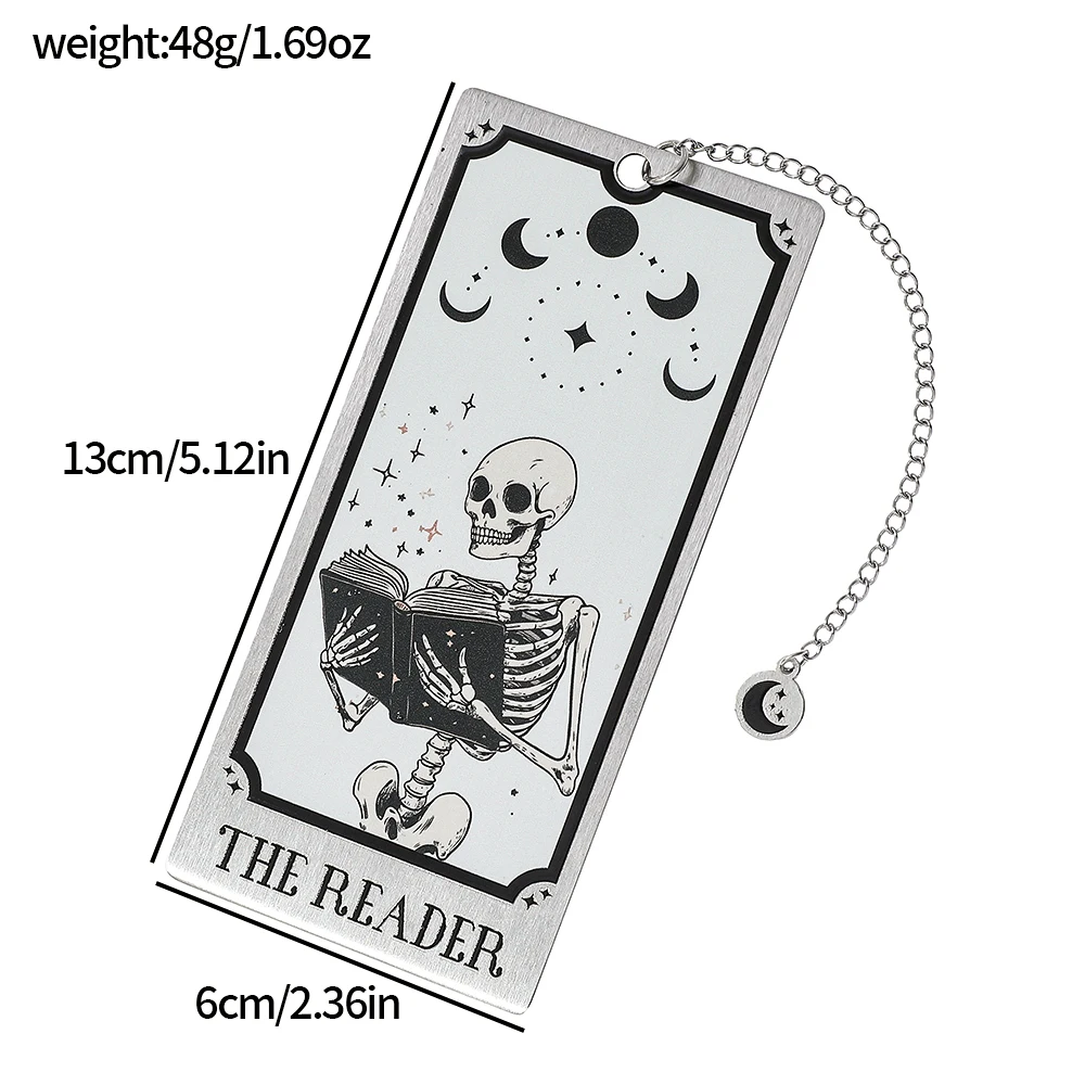 

Металлическая закладка для чтения с черепом Hot Toys