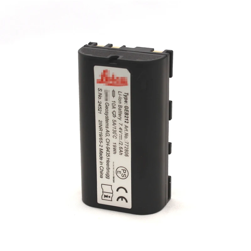 Фото Аккумулятор Li-ion GEB212 7.4V 2600mAh для тахеометра Leic Flexline TPS1200 серии Builder, сменный, перезаряжаемый №2