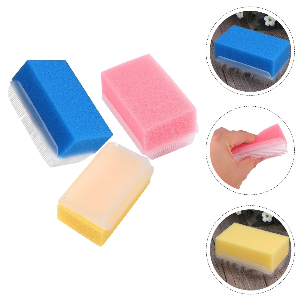 

3Pcs Sensory Training Sponge Babies Newborn Bath Essentials Brush For Hair for Infant Home Bathing