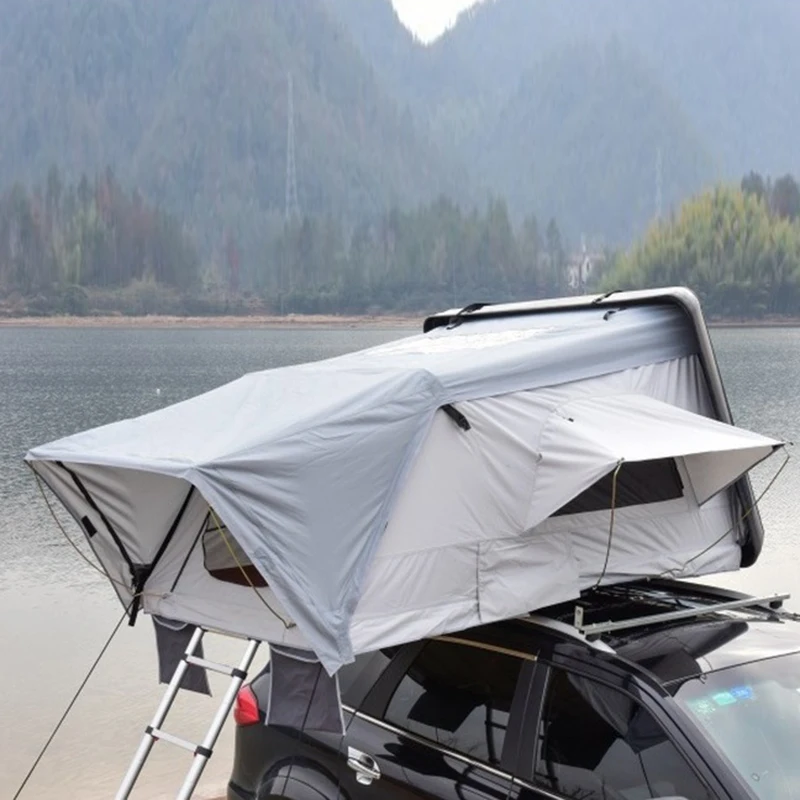 

Factory Customized New Design Roof Tent Camping Foldable Car Roof Sunshade Portable Tent Storage Bag