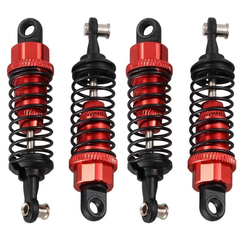 

4Pcs Aluminum Shock Absorber Upgrade Parts For 1:18 Wltoys A959 A969 A979 K929 A949-55 Rc Car Remote Control Red