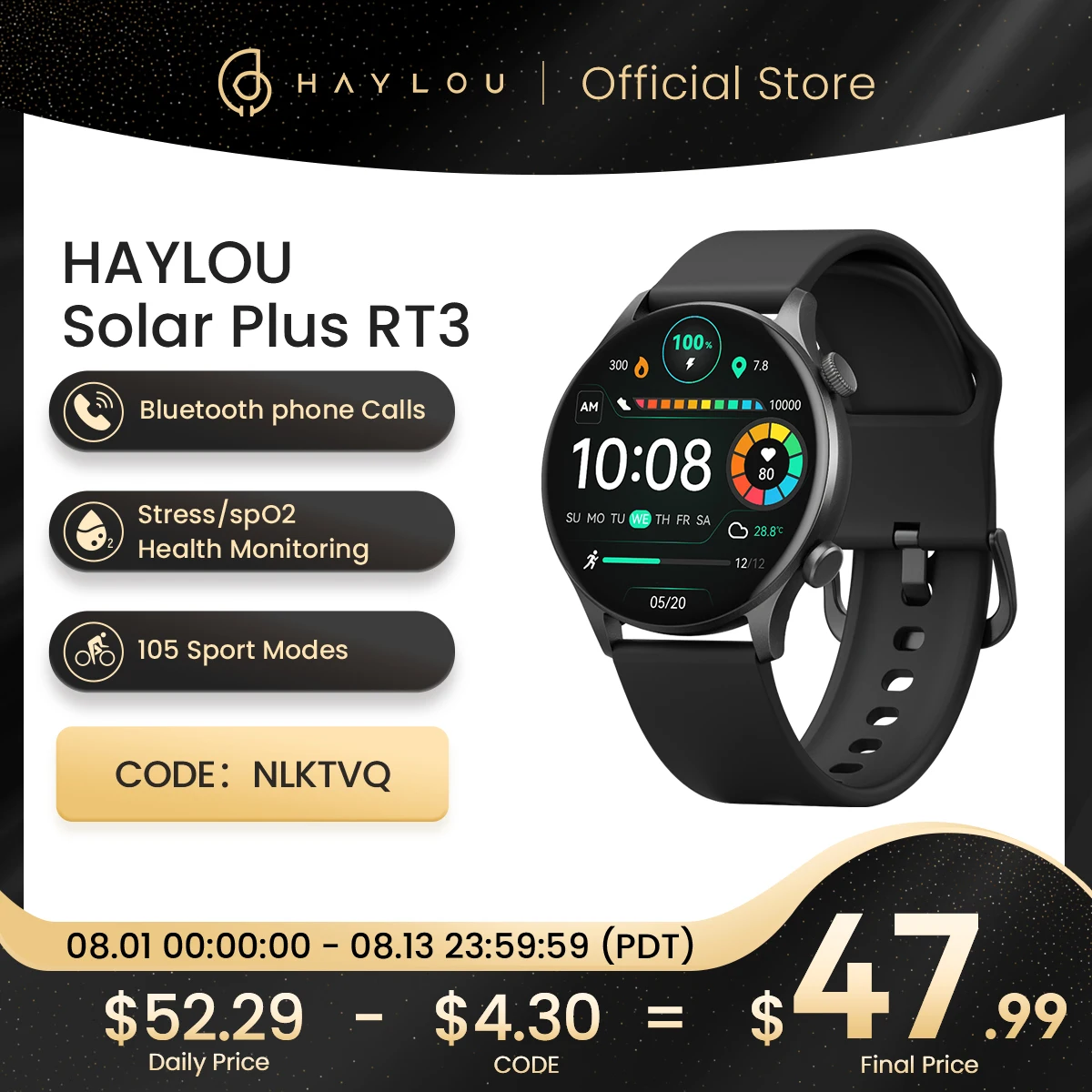 смарт часы solar plus rt3