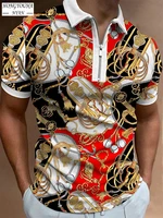 fashion mens hawaiian shirt male printing polo shirt men short sleeved shirt summer shirt man beach plus size pullover 2022 new