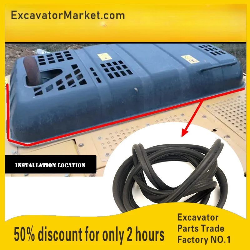 Детали экскаватора для Volvo 140 210B 240B 290 360B 480 уплотнительные ленты крышки двигателя