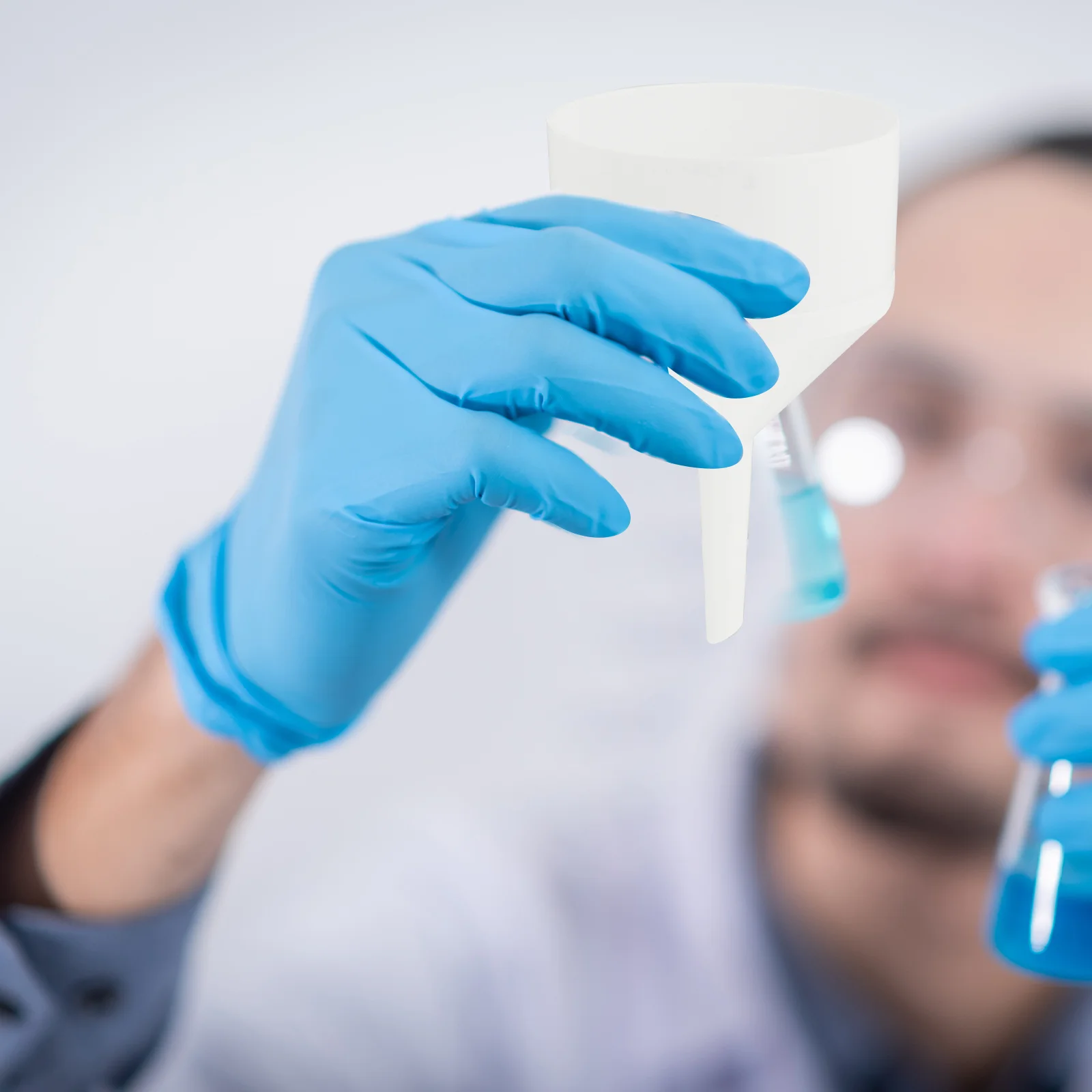 Фильтр-воронка сетчатый фильтр пластиковый лабораторный бумага Бюхнера