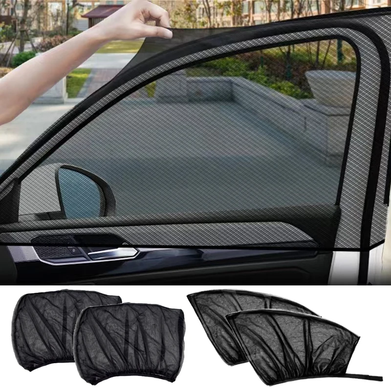 

2PCS Sedan/SUV Car Sun Shade Styling Accessories Auto UV Protect Curtain Side Window Sunshade Mesh Sun Visor Protection Films
