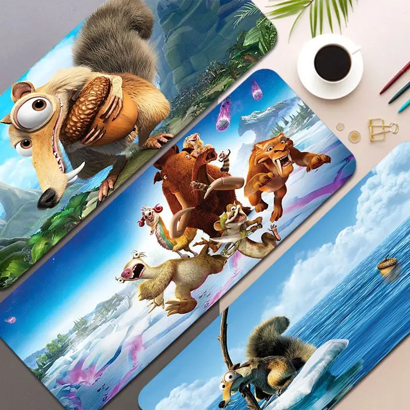 

Disney Ice Age 80x30cm XL Lockedge Office Student Gaming Thickened Large Writing Pad Non-slip Cushion Mouse Pad For PC Desk Pad