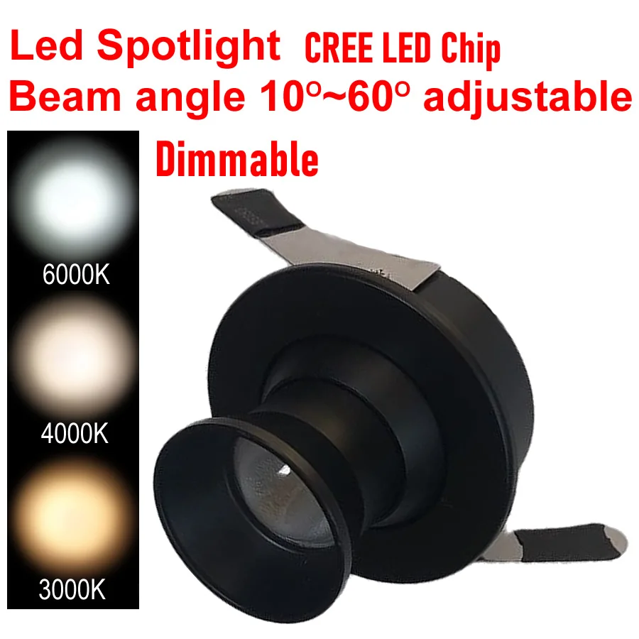 

Новинка, светодиодный прожектор с чипом Cree, 3 Вт, 4000 к, 3000 К, 110 В, 220 В