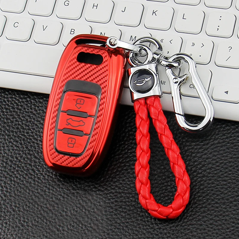 ТПУ чехол для автомобильного ключа с дистанционным управлением держатель кольцо