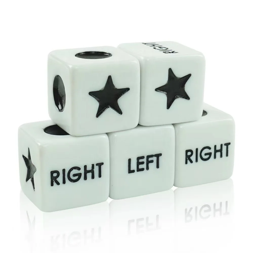 10 шт./лот пятиконечная звезда/круг рисунок игра-головоломка 6-сторонние игральные