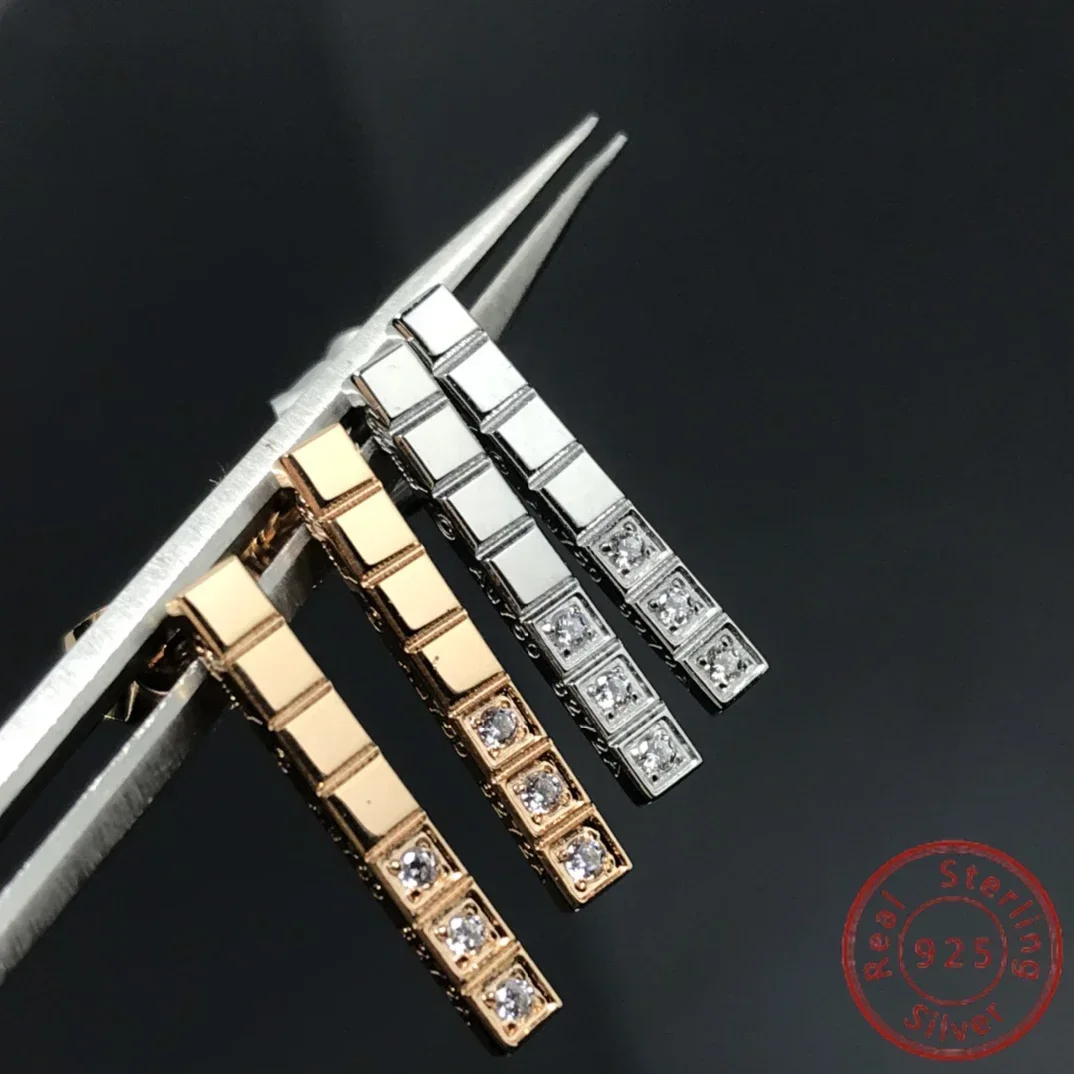 Новинка 2024 серьги из стерлингового серебра S925-премиум класса люкс Модный шик