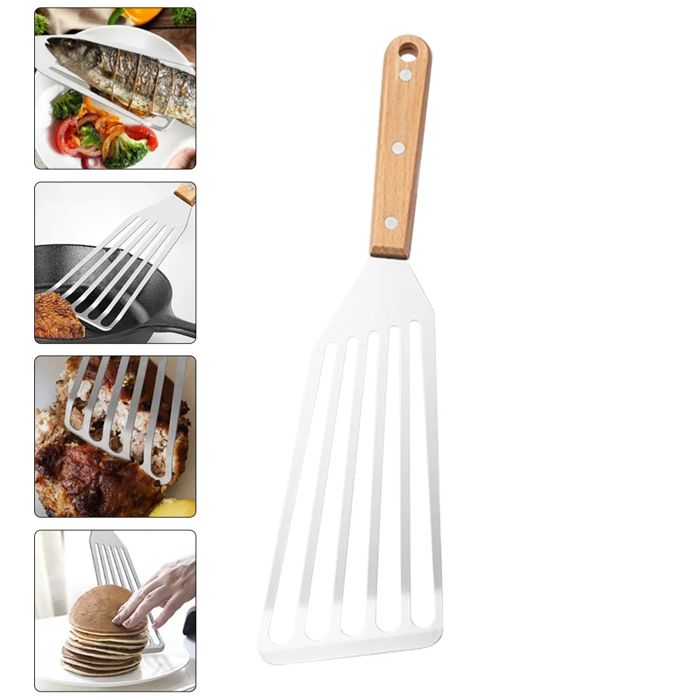

Stainless Steel Fish Wear-resistant Steak Spatula Supply Household Cooking Accessory Portable Multi-function Turner