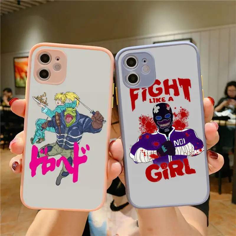 

Anime Dorohedoro Phone Case for iPhone X XR XS 7 8 Plus 11 12 13 pro MAX 13mini Translucent Matte Shockproof Case