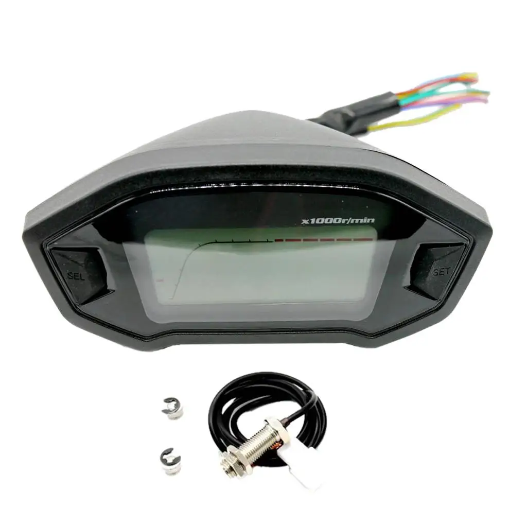 Цифровой спидометр одометр тахометр KMH 7 цветов