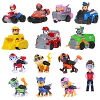 paw patrol patrulla canina 10cm anime figure action figures puppy patrol car toy patroling canine toys for children toy