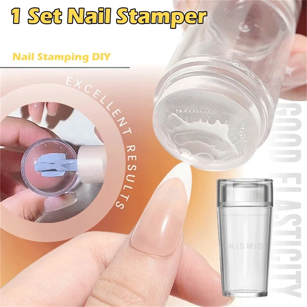 

Прозрачный силиконовый штамп для ногтей, 1 комплект, штамп для французского бокового прессования, скребок для ногтевого дизайна, штамп для п...