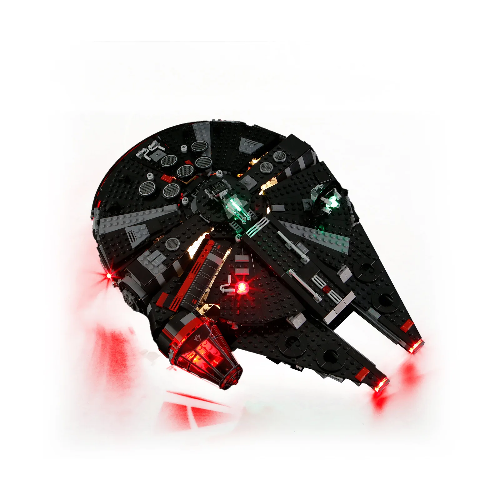 (Только светодиодный светильник) 75389 черный истребитель сокол Star Darkness (не