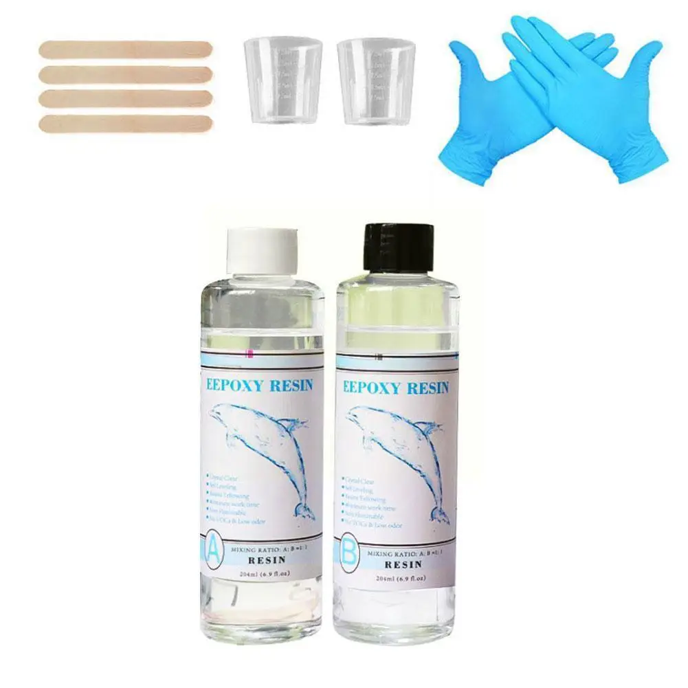 Набор для отверждения эпоксидной смолы A4u4 набор прозрачных отвердевателей