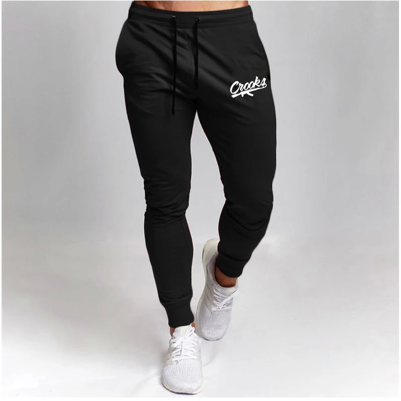 2022 Fashion Men's Trousers Autumn Winter Warm Fleece Sweatpants Casual Printed Long Pants Running Fitness Sports Pants