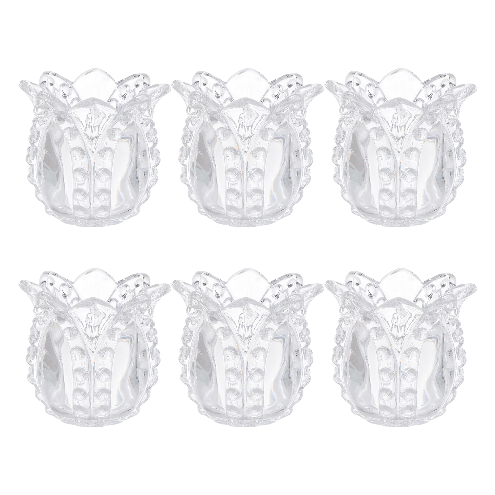 

Glass Holder Cups Flower Jars Votive Tealight Clear Candlestick Stand Christmas Cup Wedding Jar