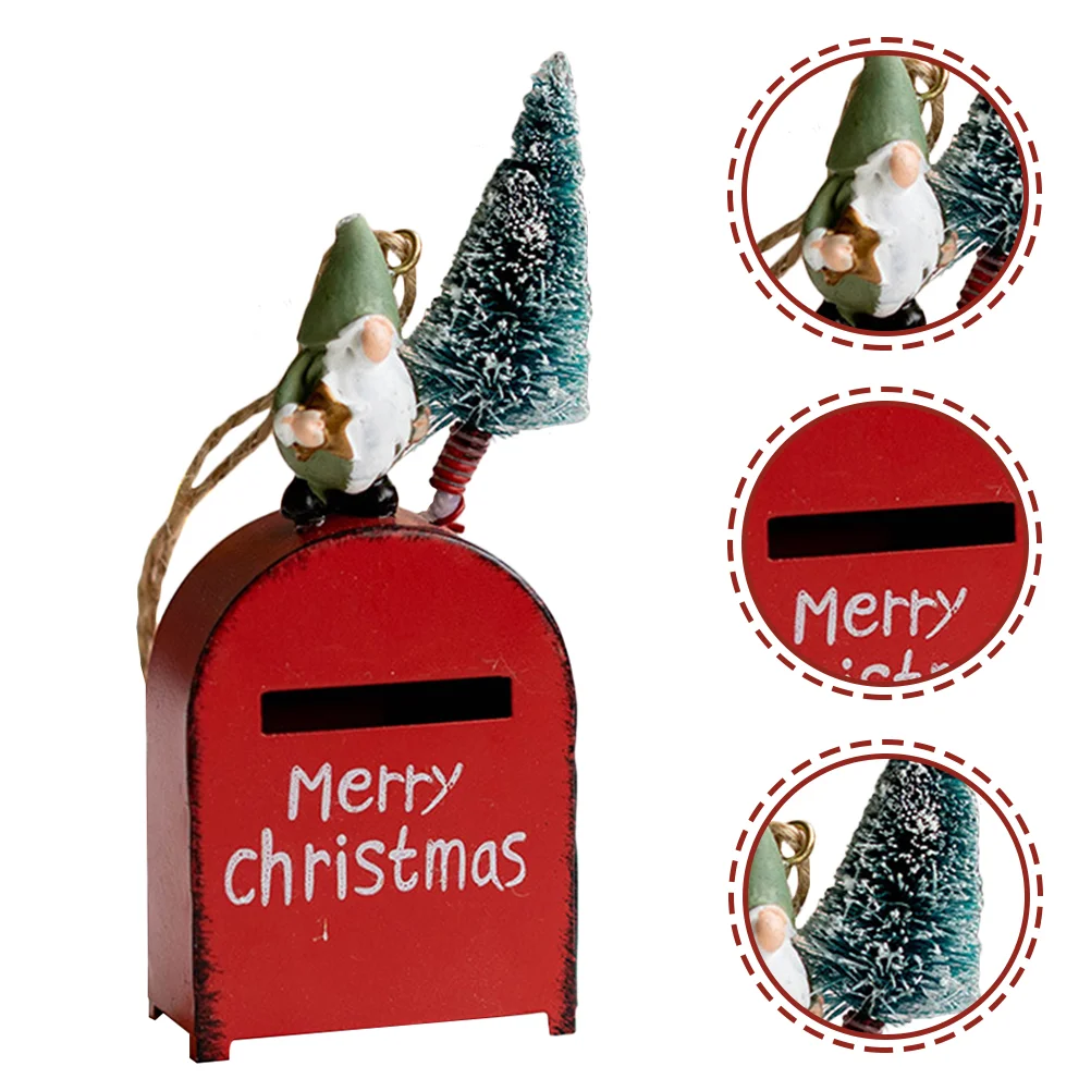 

Christmas Tree Mailboxhanging Ornaments Ornament Santa Pendants Decorations Decor Holiday Pendantletter Decoration Partydecors