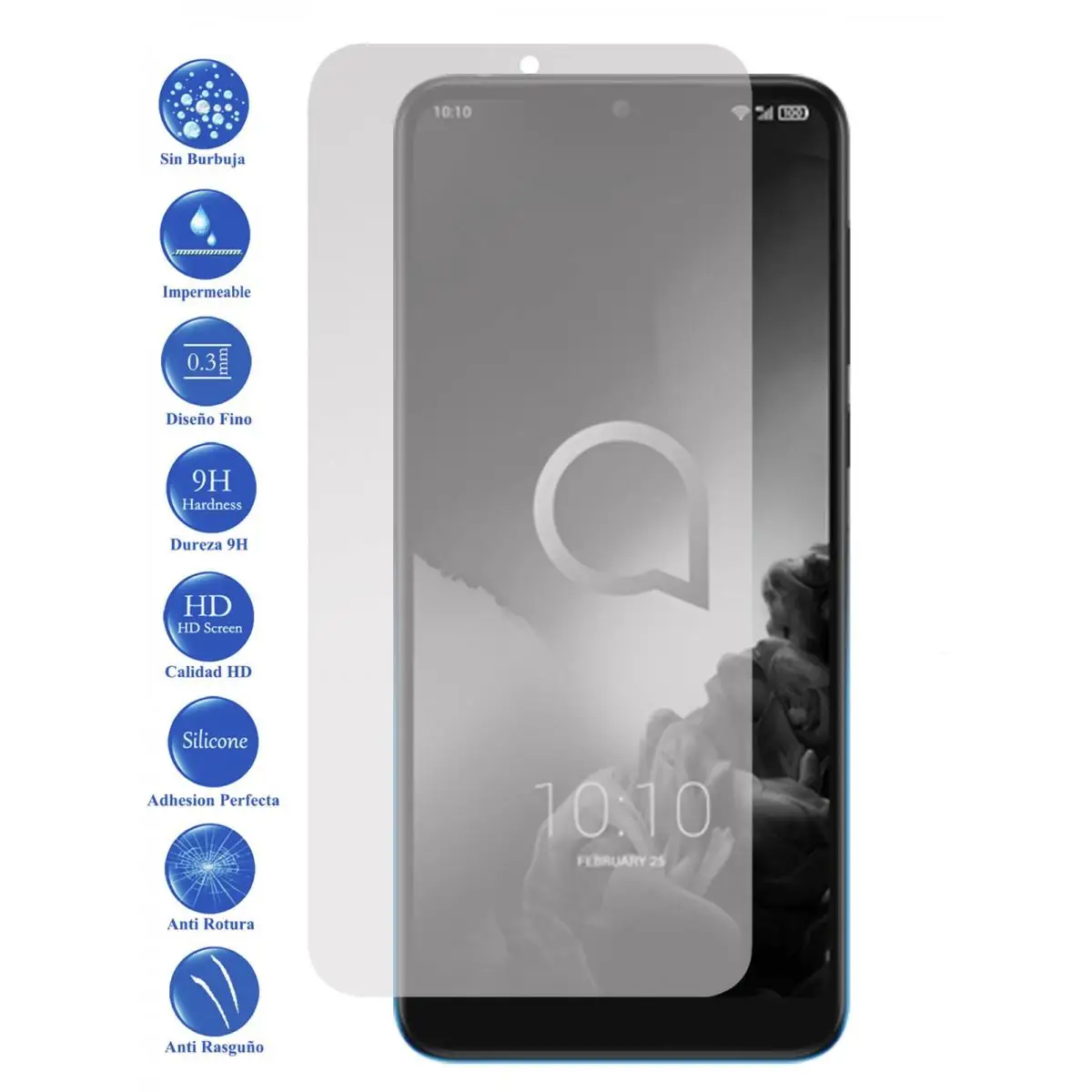 Фото Закаленное стекло для защиты экрана Alcatel 3X 4CAM 9H movil - Todotumovil | Мобильные телефоны и