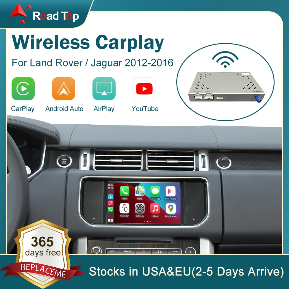 

Wireless Carplay For Land Rover/Jaguar/Range Rover/Evoque/Discovery 2012-2016 Android Auto Interface Mirror Link AirPlay Ai Box