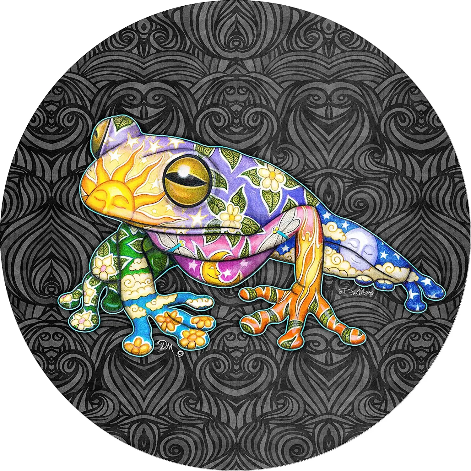 

TIRE COVER CENTRAL Earth Frog Sun Spare Tire Cover ( Custom Sized to Any Make