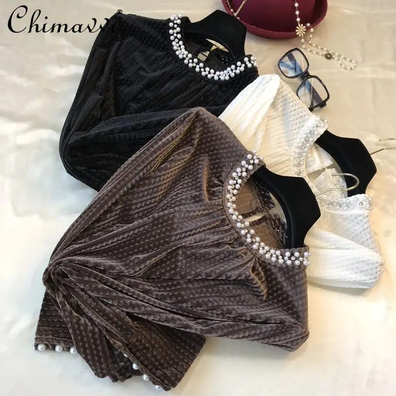 

Новинка весенняя одежда 2022, модная женская рубашка с длинным рукавом, элегантная приталенная рубашка с длинным рукавом, подходящая ко всему