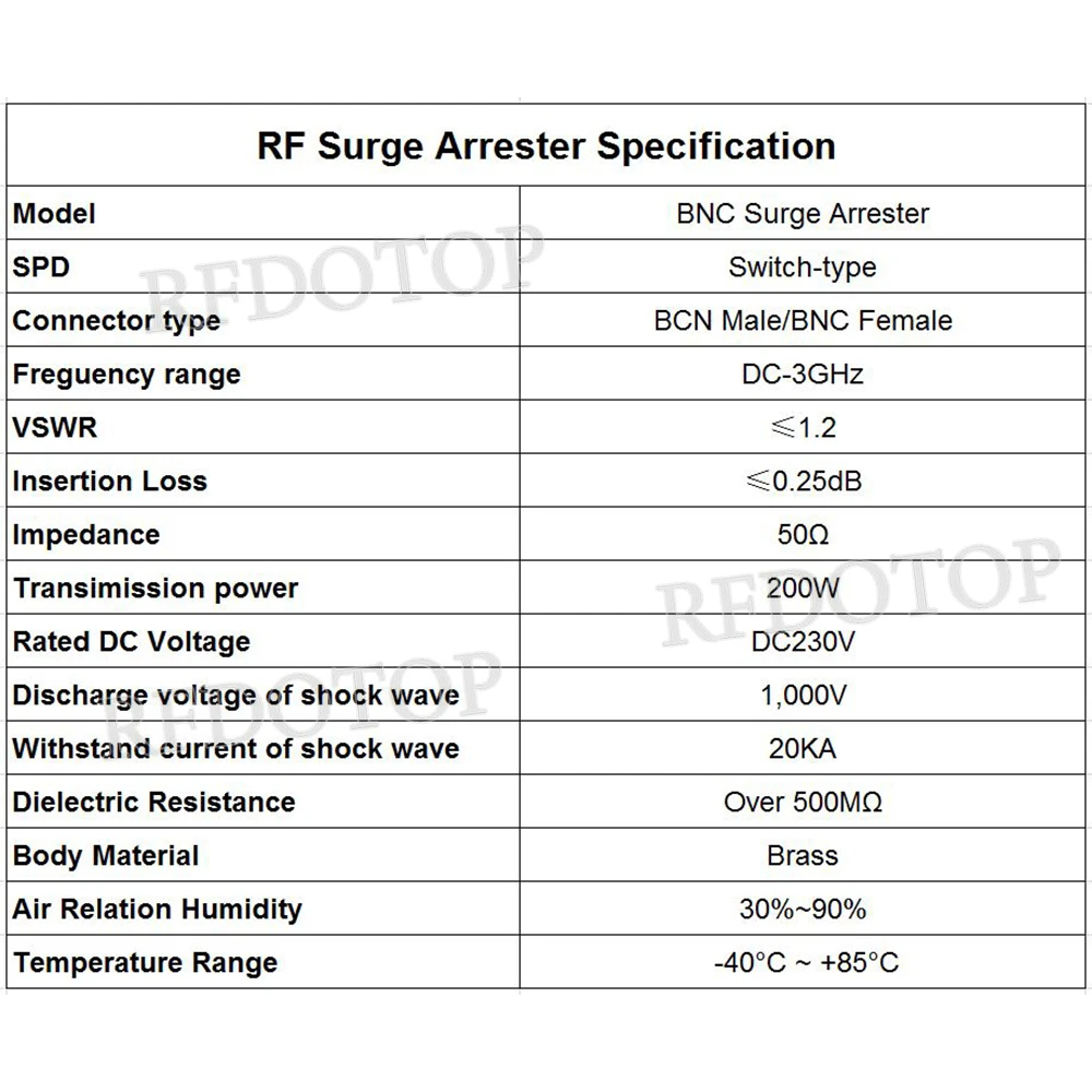 1 шт. коаксиальное устройство защиты от вспышки 50 ом 3 ГГц