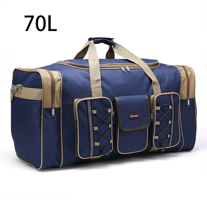 70L Waterproof Nylon Luggage Gym Bags Outdoor Bag Large Traveling Tas For Women Men Travel Dufflel Sac De Sport Handbags Sack