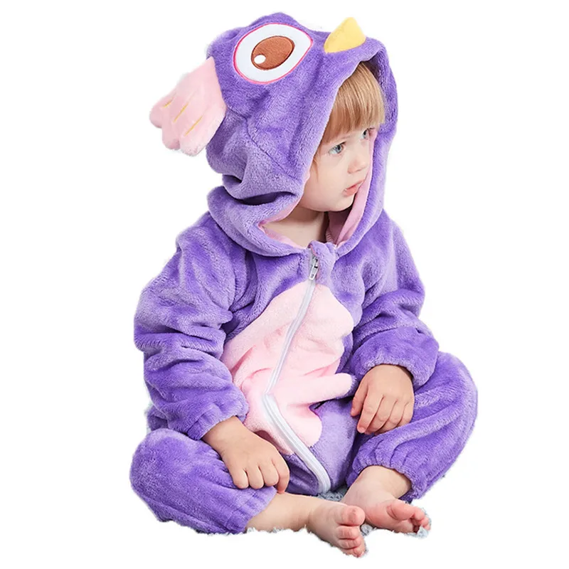 

Baby onesie Flannel kids suit Newborn clothes Baby animal rompers pring autumn winter Infant Jumpsuit