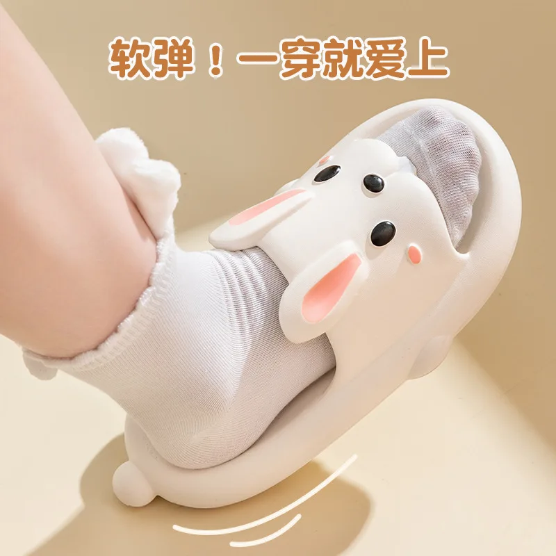 Cute Bunny Sandal for Womens Summer Ladies Kawaii Cartoon Casual Slipper Platform Indoor Outdoor Slippers EVA Parenting Shoes