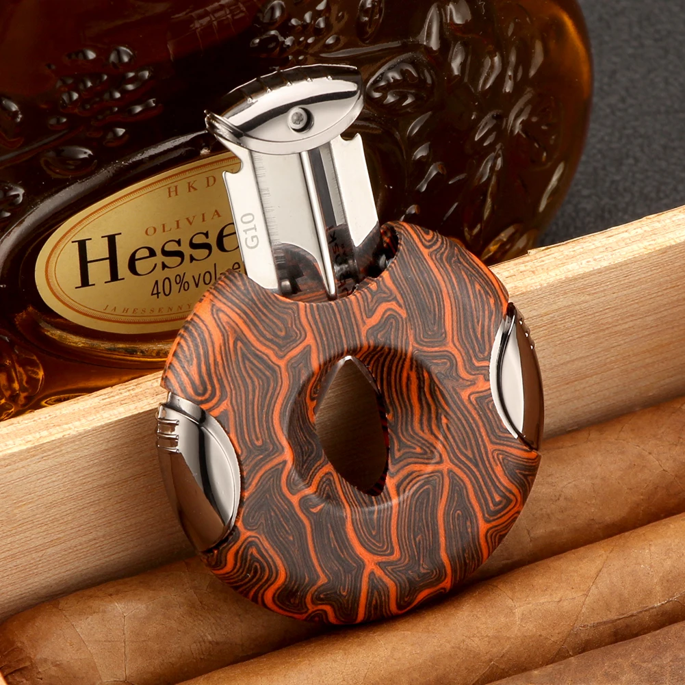 LUBINSKI круглый G10 резак для сигар металлический роскошный портативный инструмент