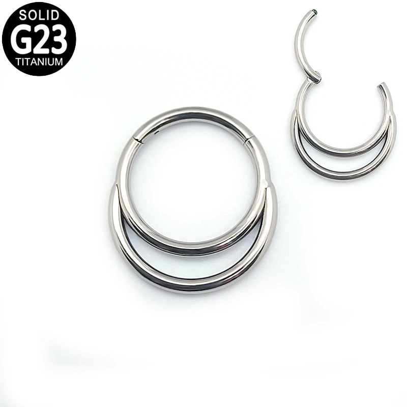 

Серьга-Кольцо из титана G23 для пирсинга, Ювелирное Украшение для носа, полумесяца, перегородки, завитка ушной раковины, козелка ушной ракови...